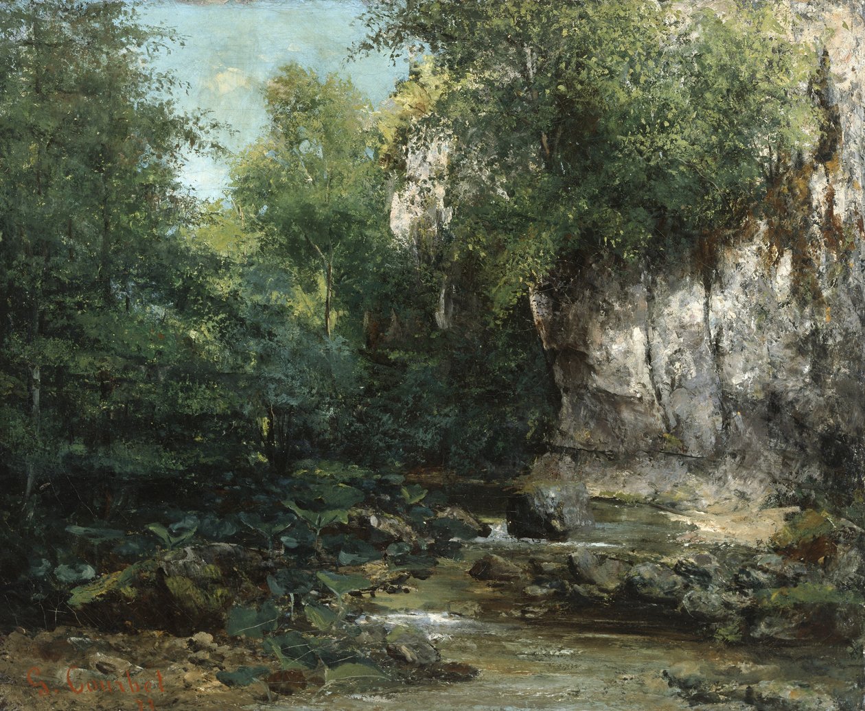 Bir Çayın Kıyıları, 1873 by Gustave Courbet