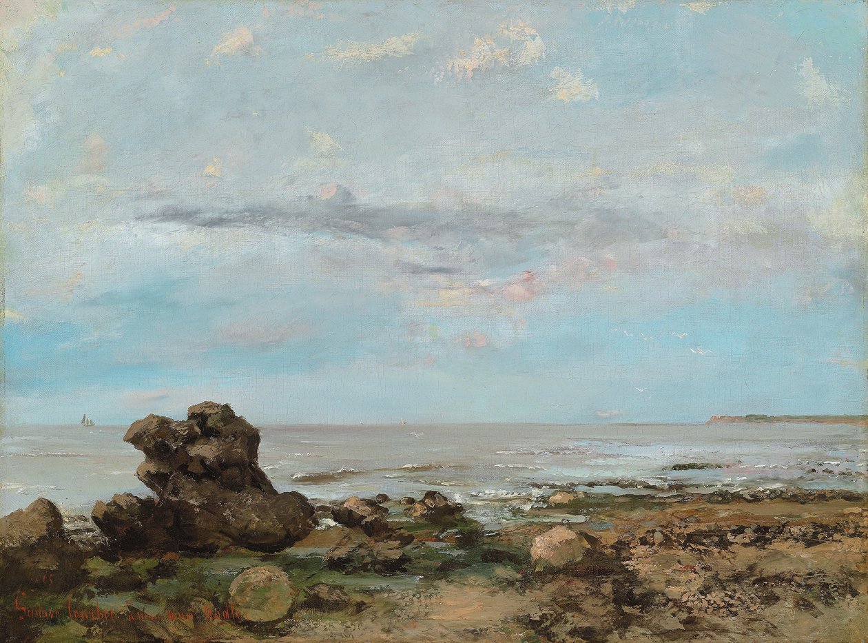 Trouville Sahili, 1865 by Gustave Courbet