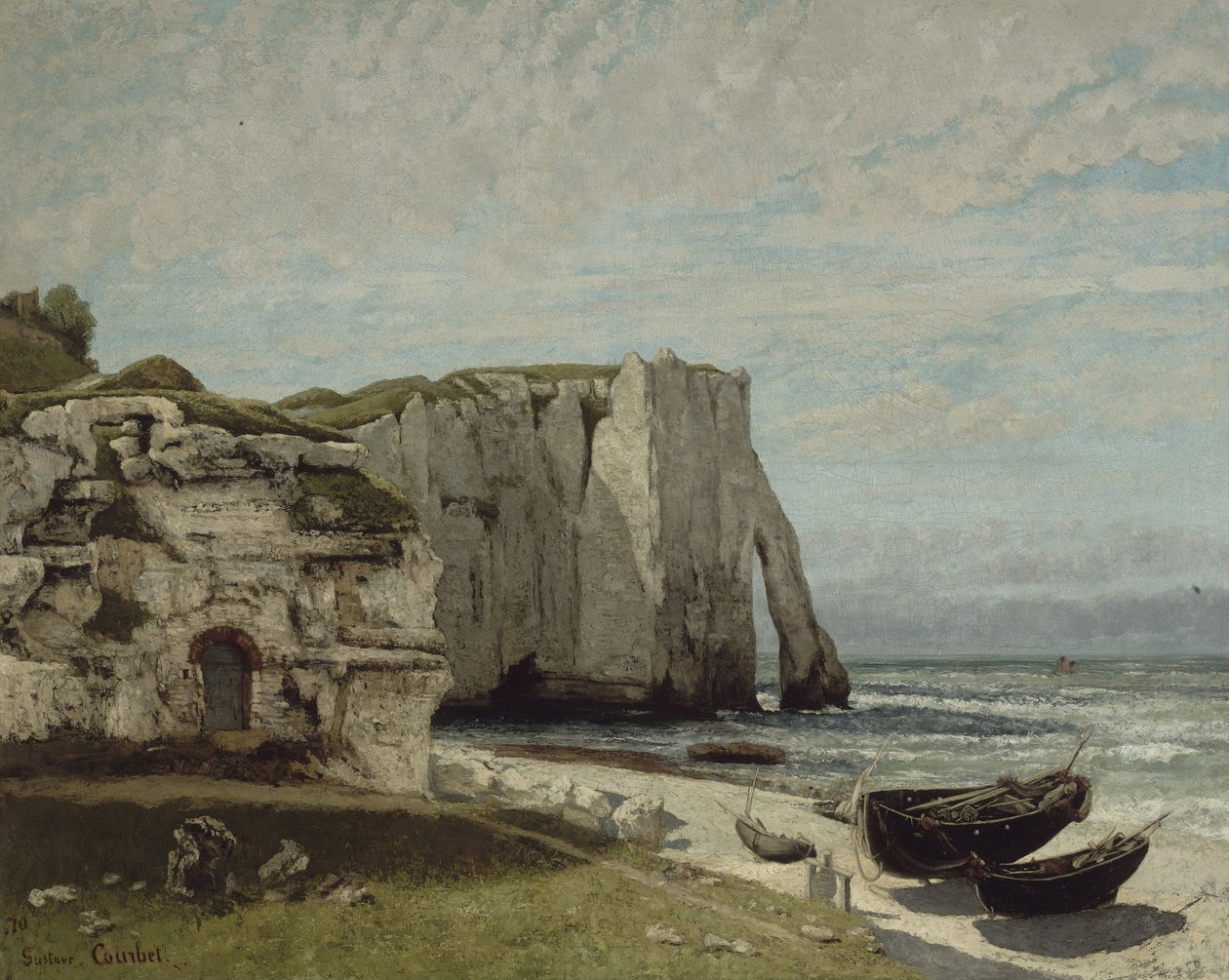 Fırtınadan Sonra Etretat Kayalıkları, 1870 by Gustave Courbet