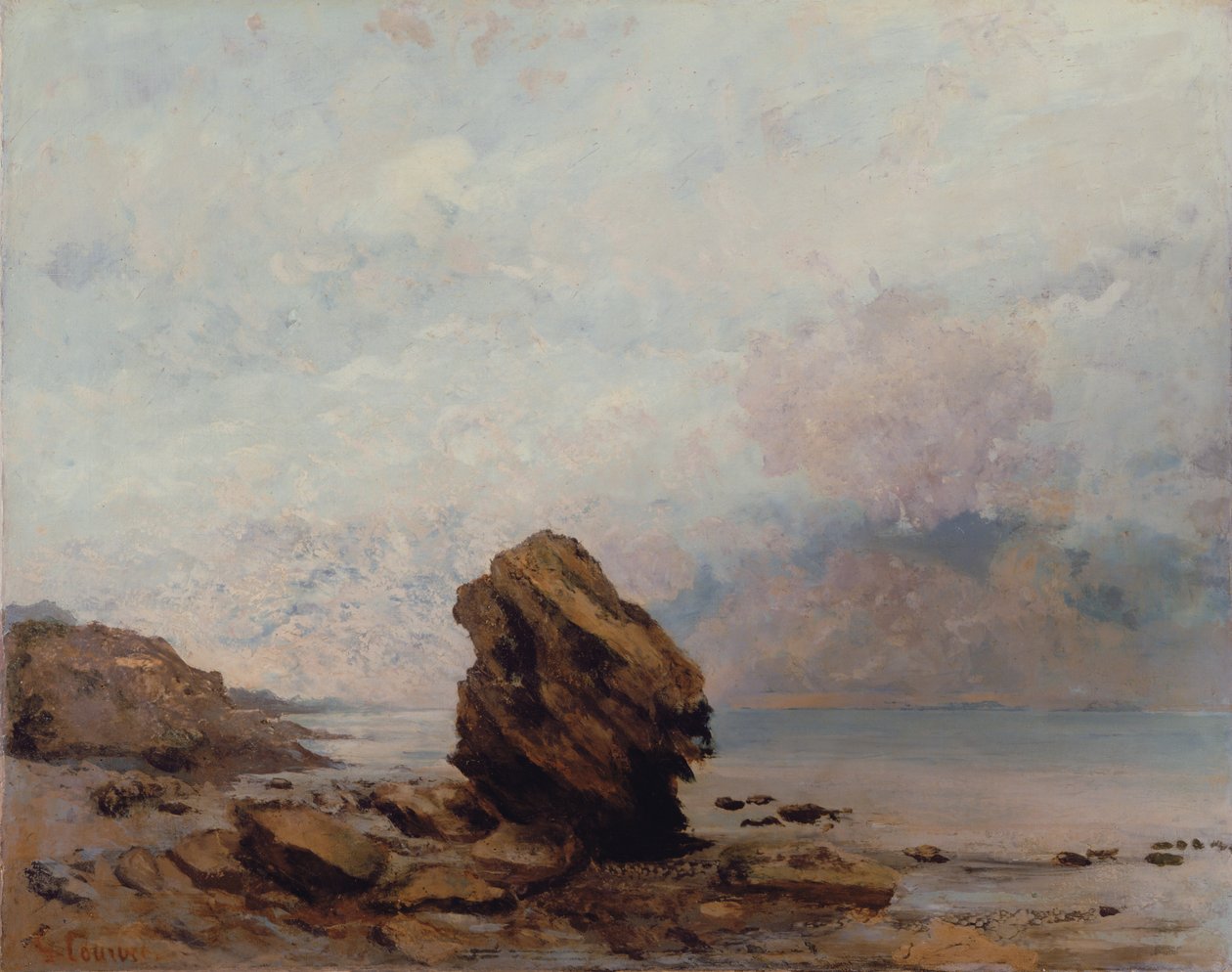 İzole Kaya, 1862 dolayları by Gustave Courbet