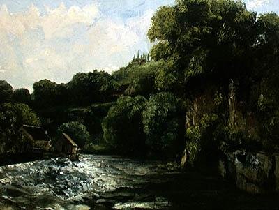 Loue üzerindeki Kilit by Gustave Courbet