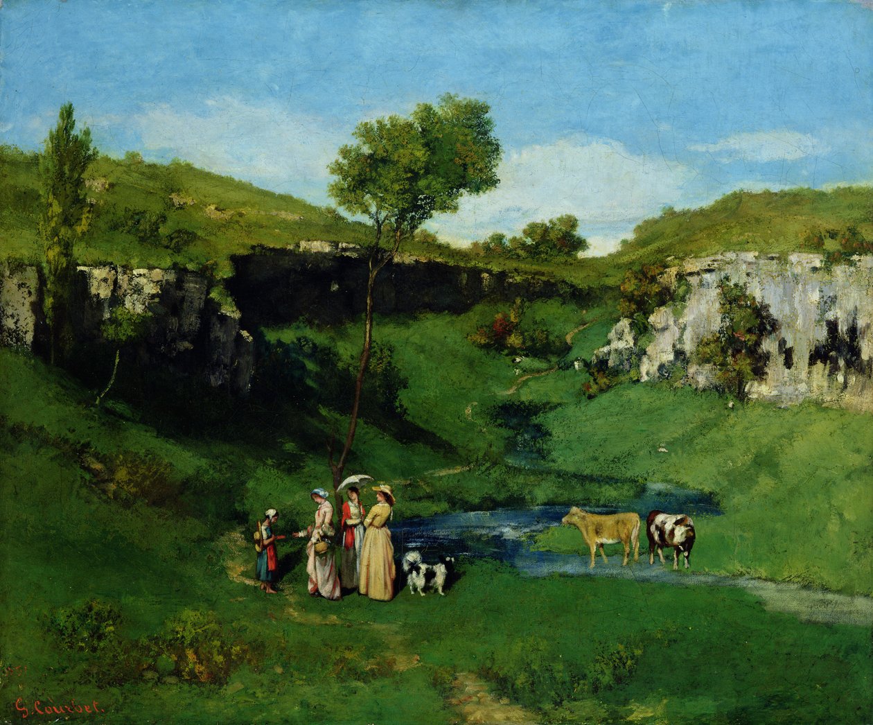 Köy Kızları by Gustave Courbet