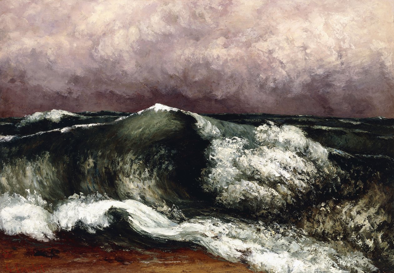 Dalga, 1869 by Gustave Courbet