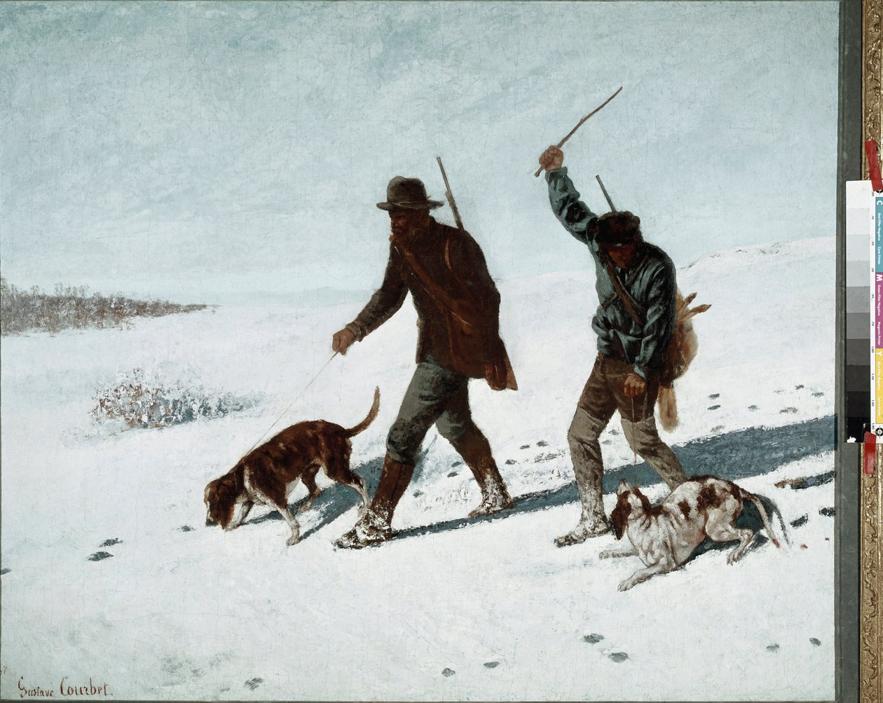 Kaçak avcılar. Gustave Courbet