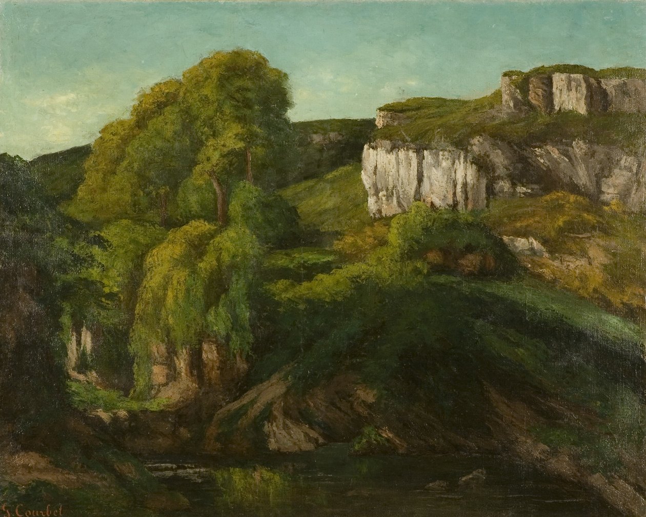 Loue Vadisi, Ornans yakınlarında, 1860 dolayları (tuval üzerine yağlı boya) by Gustave Courbet