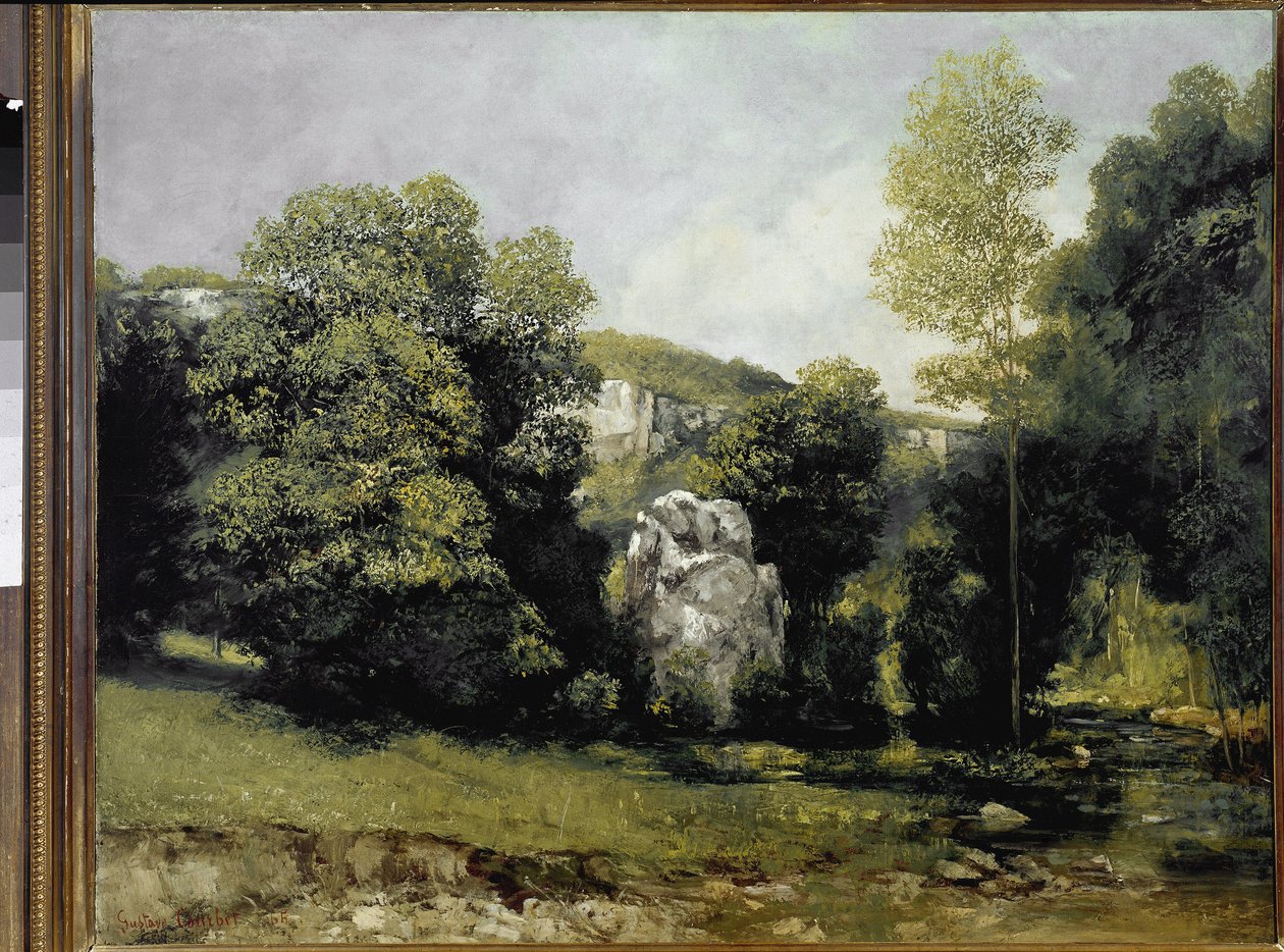 Breme nehrinin görünümü (tuval üzerine yağlı boya by Gustave Courbet