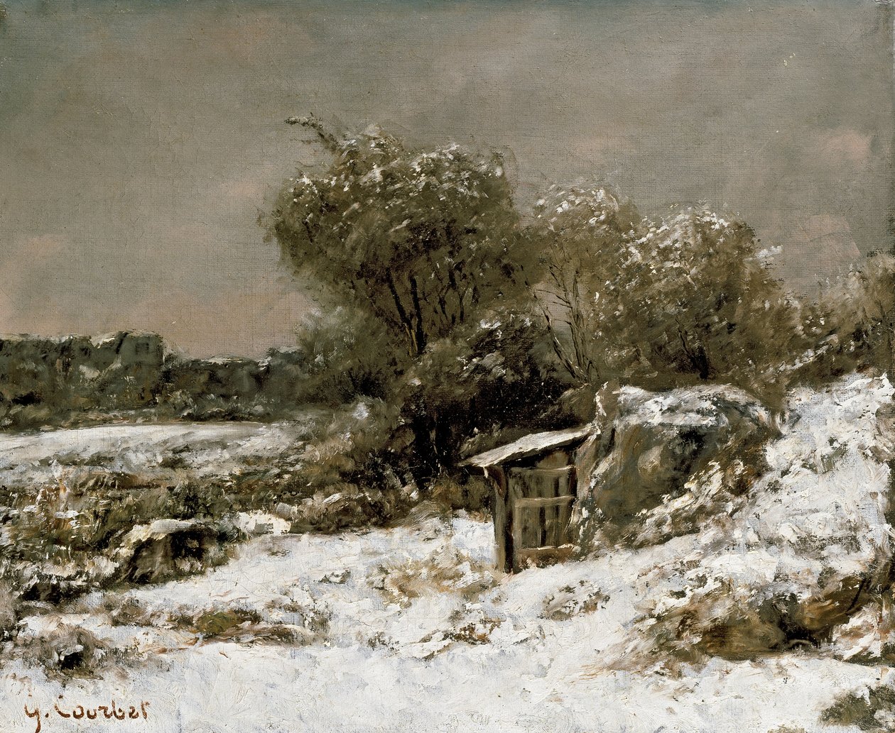 Kış Manzarası, 19. yüzyıl by Gustave Courbet
