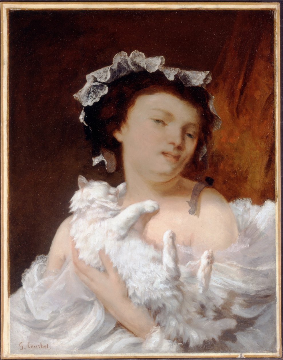 Kedili Kadın, 1864 by Gustave Courbet