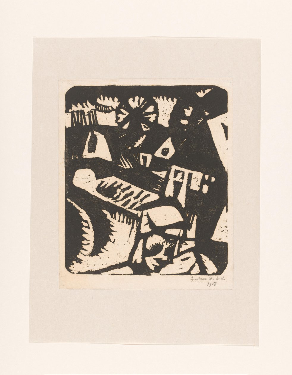 Manzara by Gustave De Smet (signed by artist)