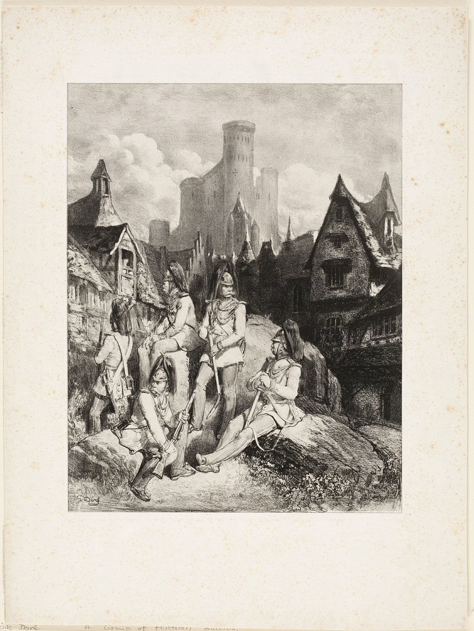 Bir Grup Avusturyalı Muhafız by Gustave Dore