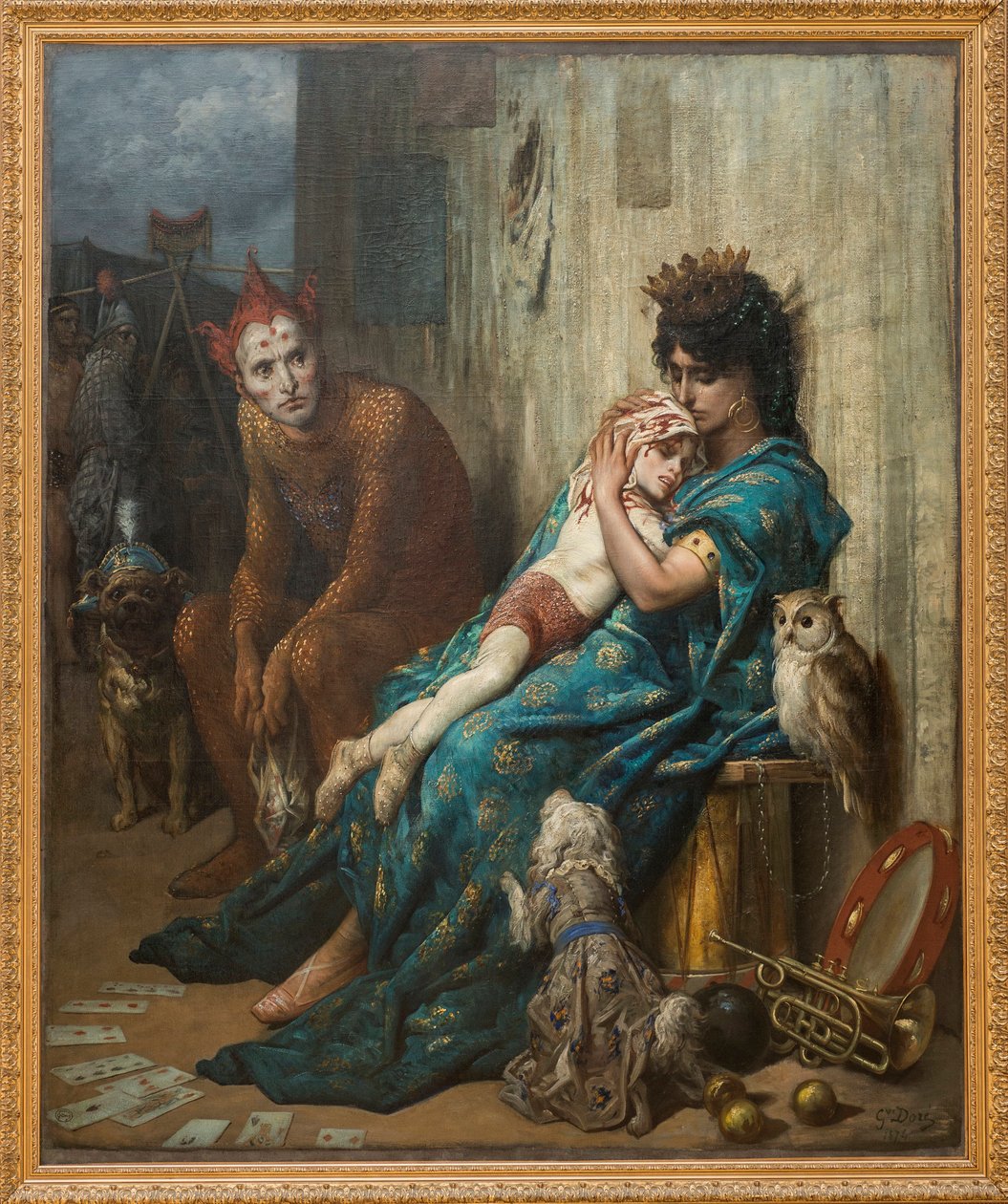 Akrobatlar - Saltimbanks”” (yaralı çocuk) - Gustave Dore