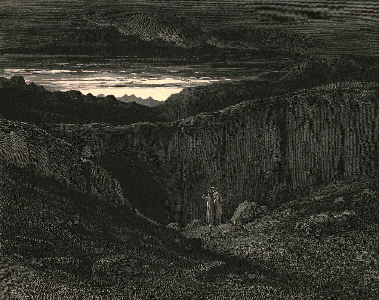 Tüm umutları terk edin, buraya girenler, c1890. by Gustave Dore