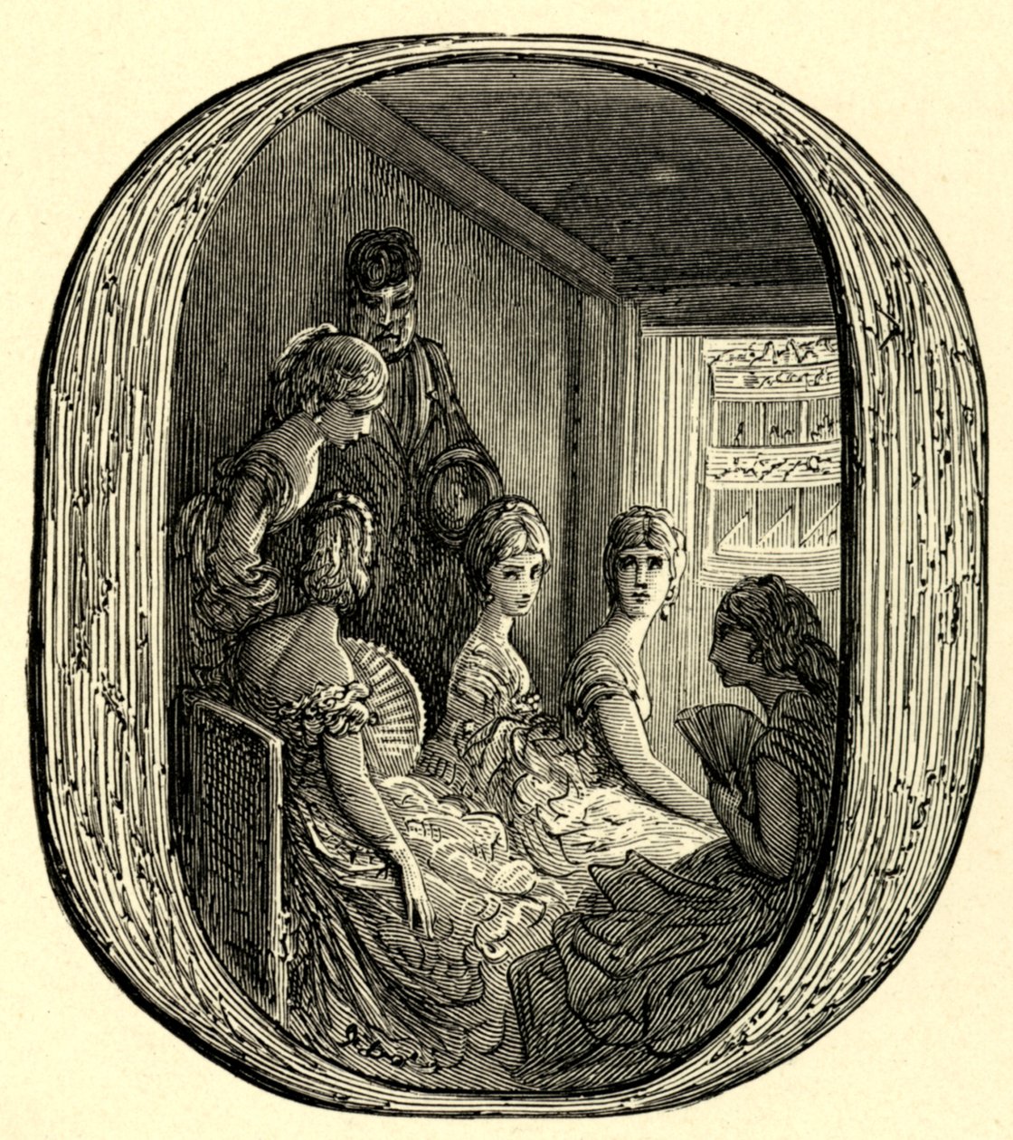 Bir opera kutusu by Gustave Dore