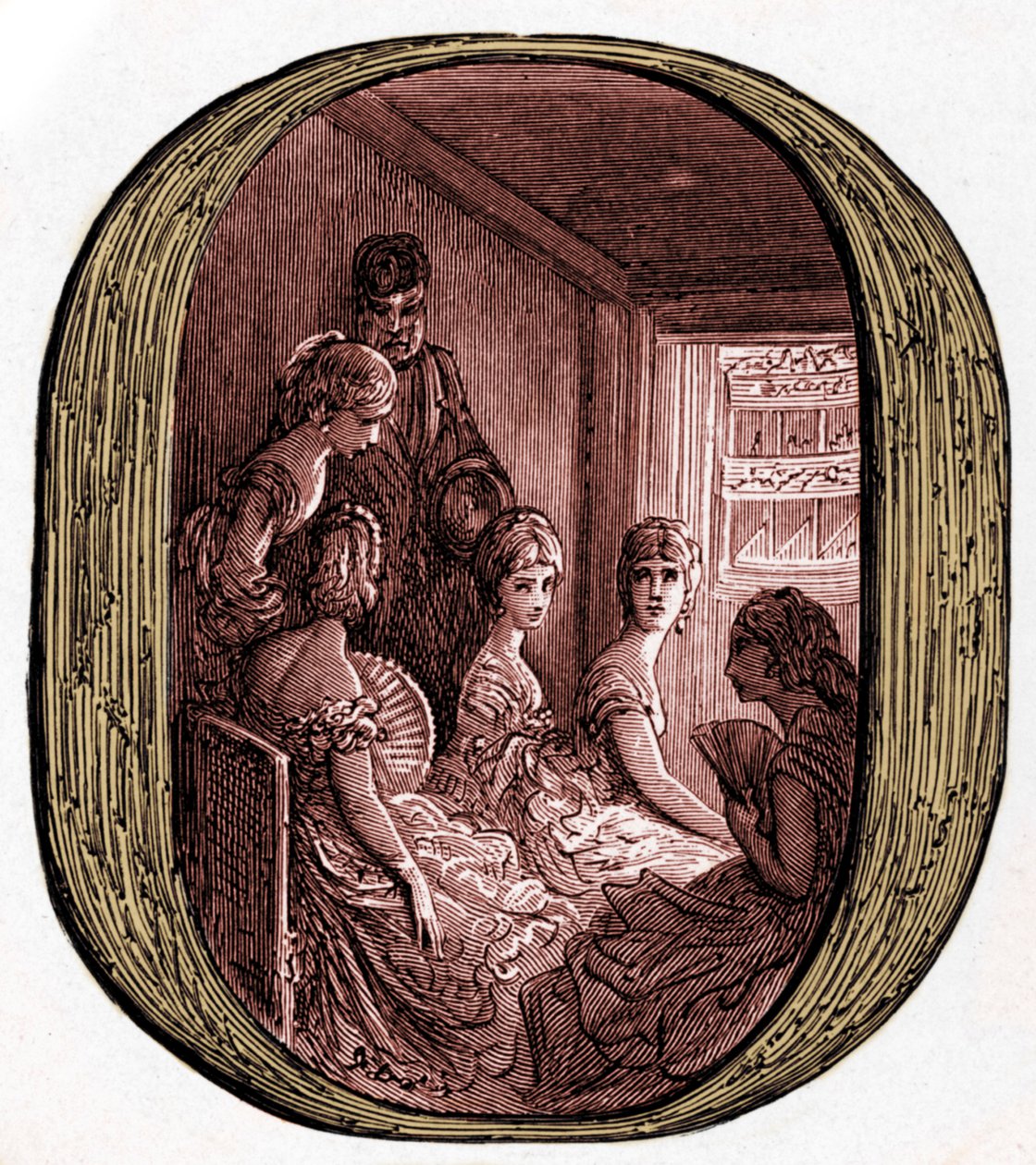Doré tarafından kraliyet opera binasında bir opera kutusu by Gustave Dore