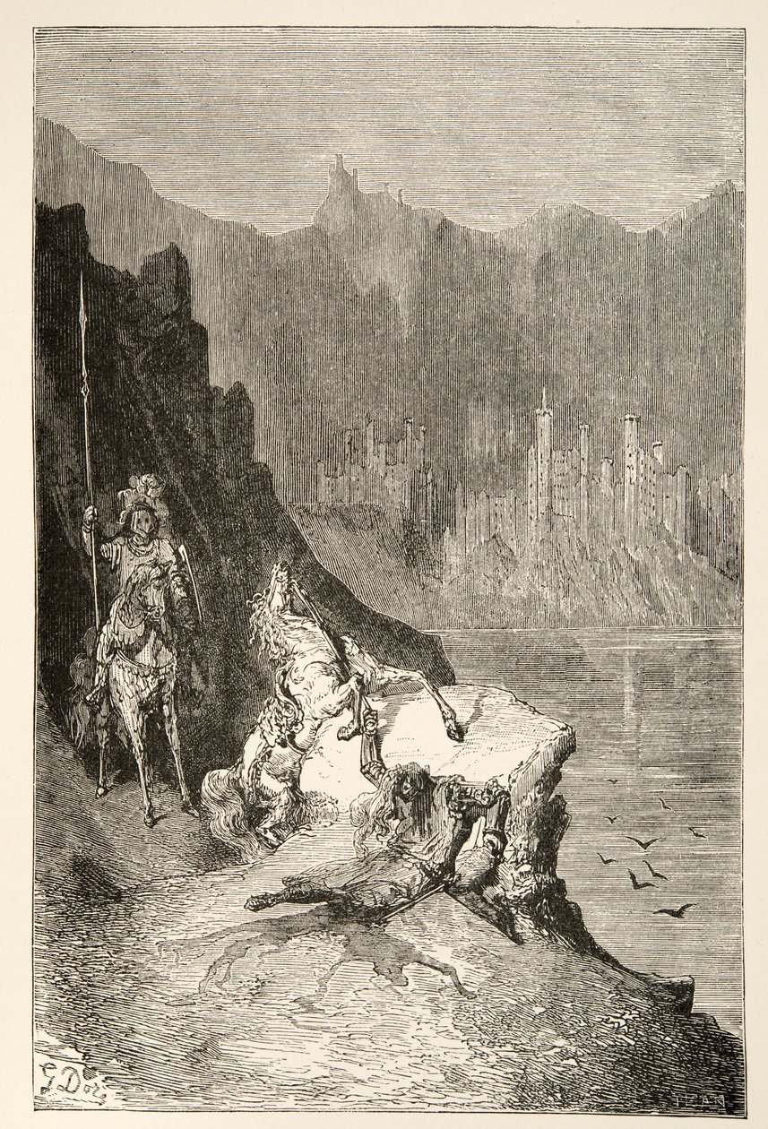 Balin Slays Sir Lanceor, Charles Henry Hanson tarafından yazılan Kral Arthur Günleri Öyküleri