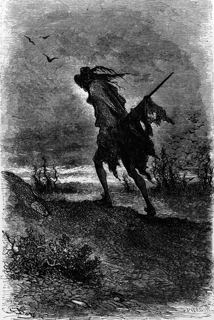 Theophile Gautier (1811-1872) tarafından Kaptan Fracasse. Gustave Dore