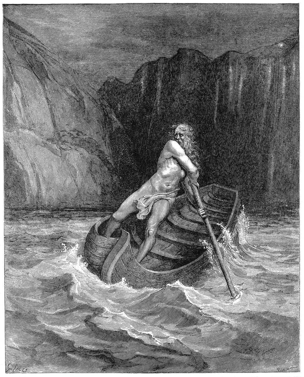 Charon, Dante ve Virgil