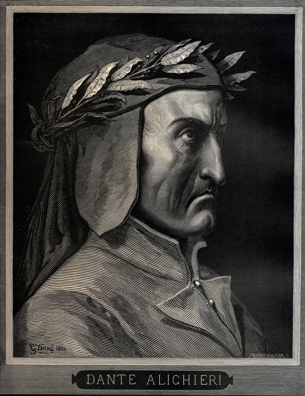 Dante Alighieri 1265-1321, 1860. by Gustave Dore