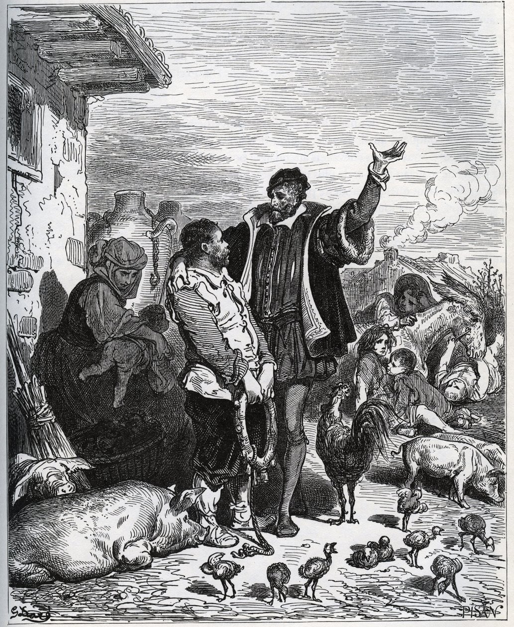 Don Kişot, Komşusu Sancho Panza