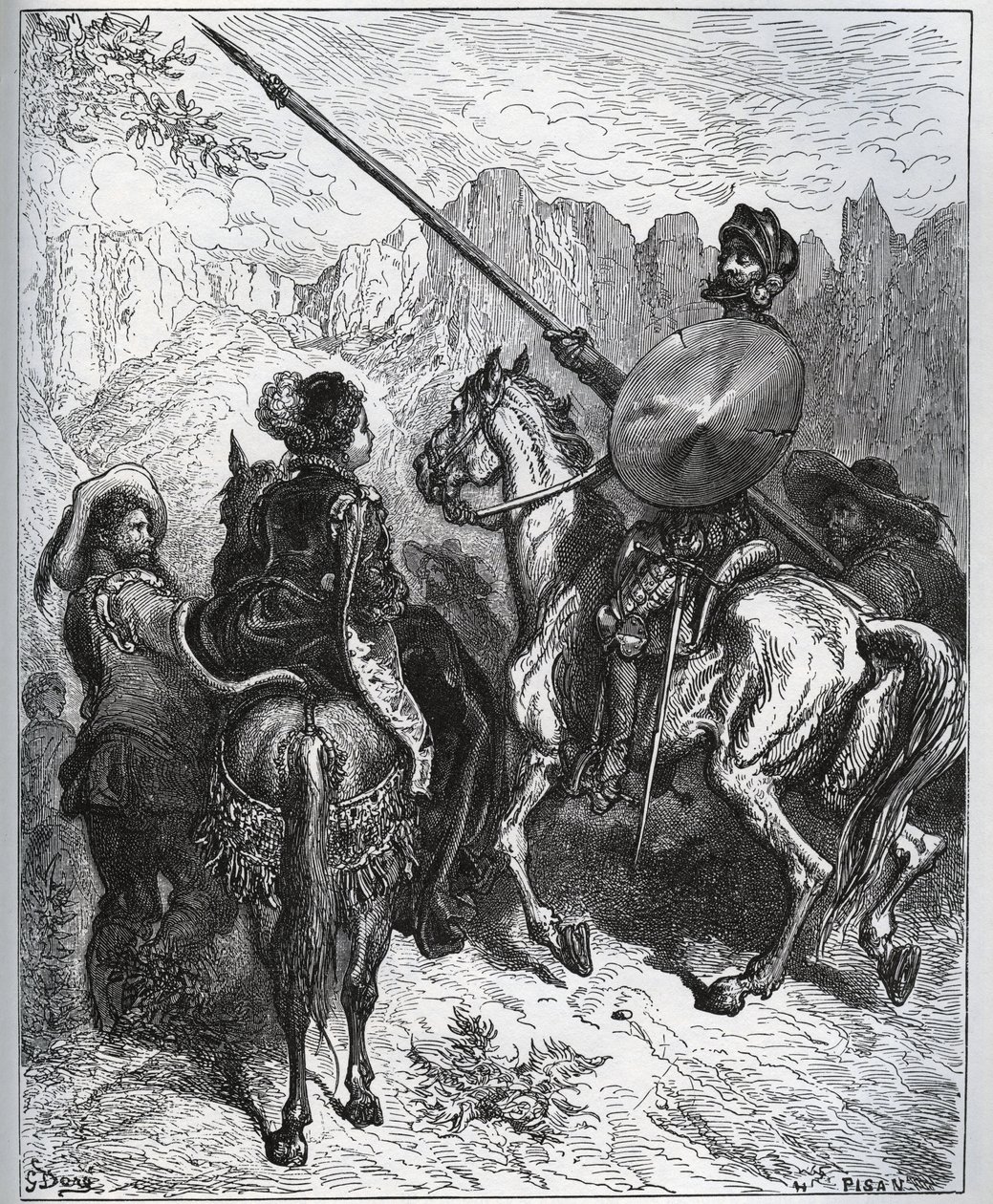 Don Kişot, Micomicon Prensesi Dorothe tarafından önerilen görevi kabul etti - Miguel Cervantes