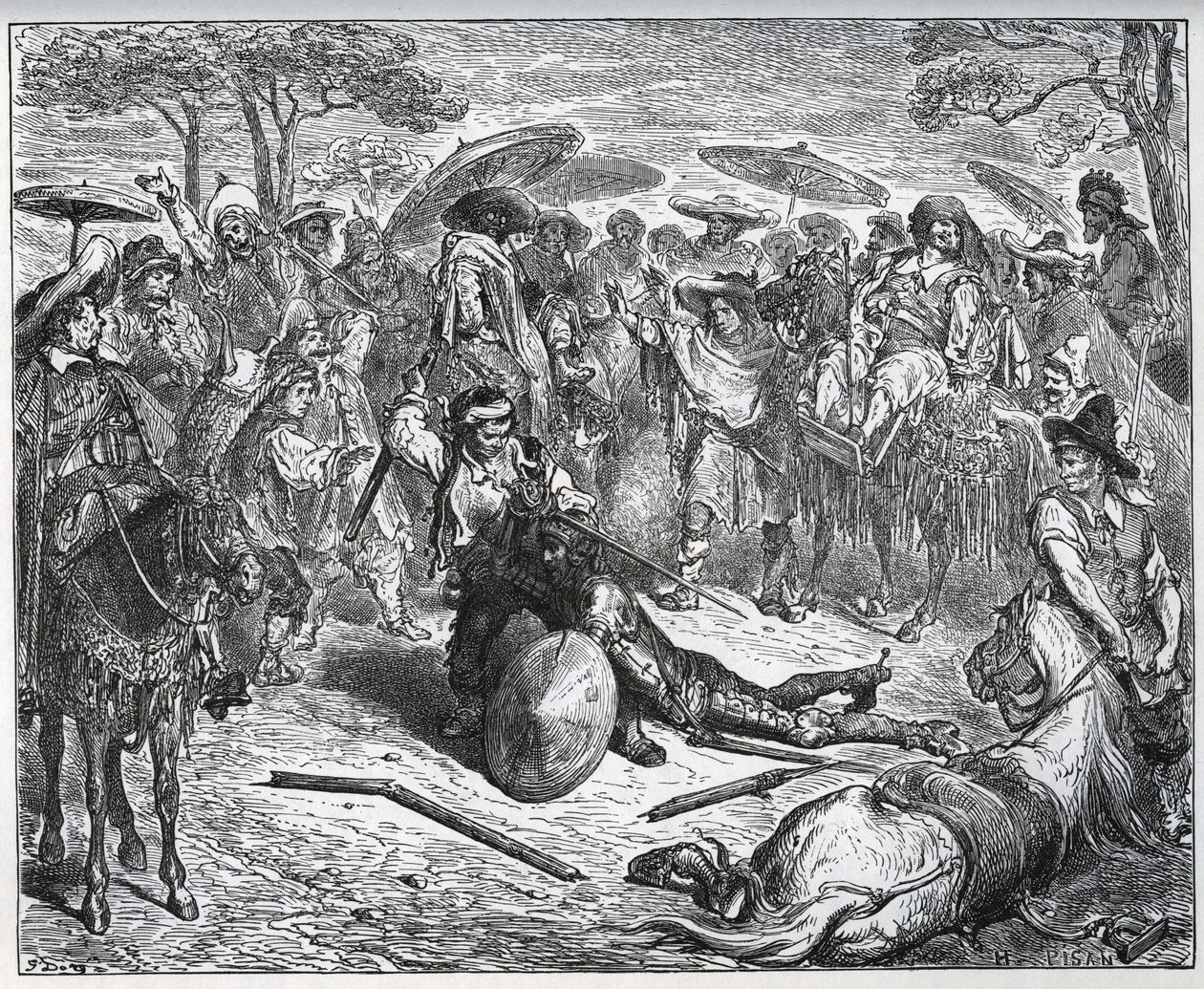 Don Kişot bir grup tüccarın ortasında dövüldü - Katır yapımcısı oyunun tadına bakmıştı - Miguel Cervantes