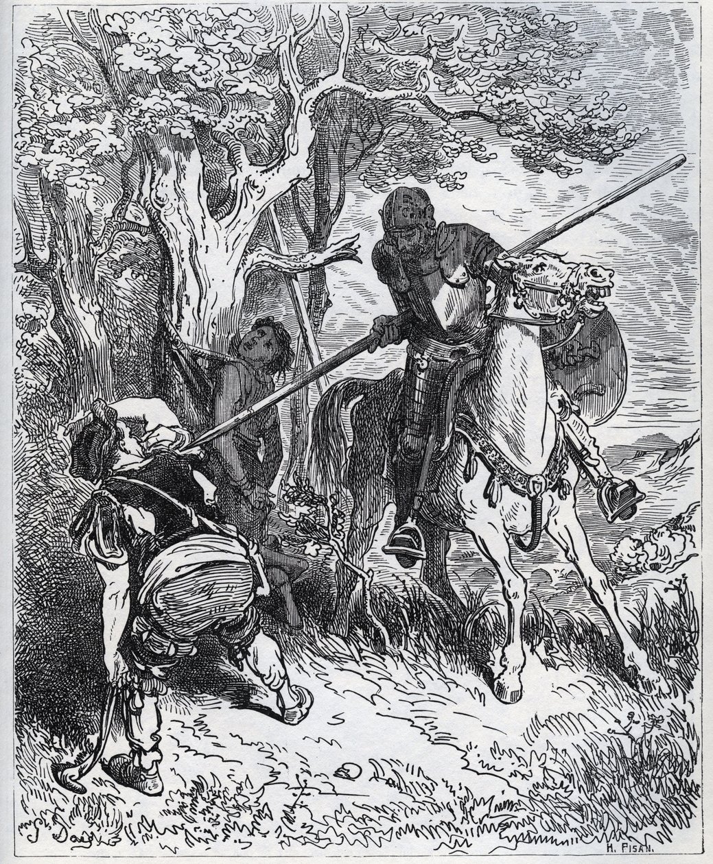 Don Kişot genç uşak için taraf tutuyor - “Bizi kirleten güneş adına, kılıcımı gövdeden geçirmeme kim engel oluyor bilmiyorum” - Miguel Cervantes