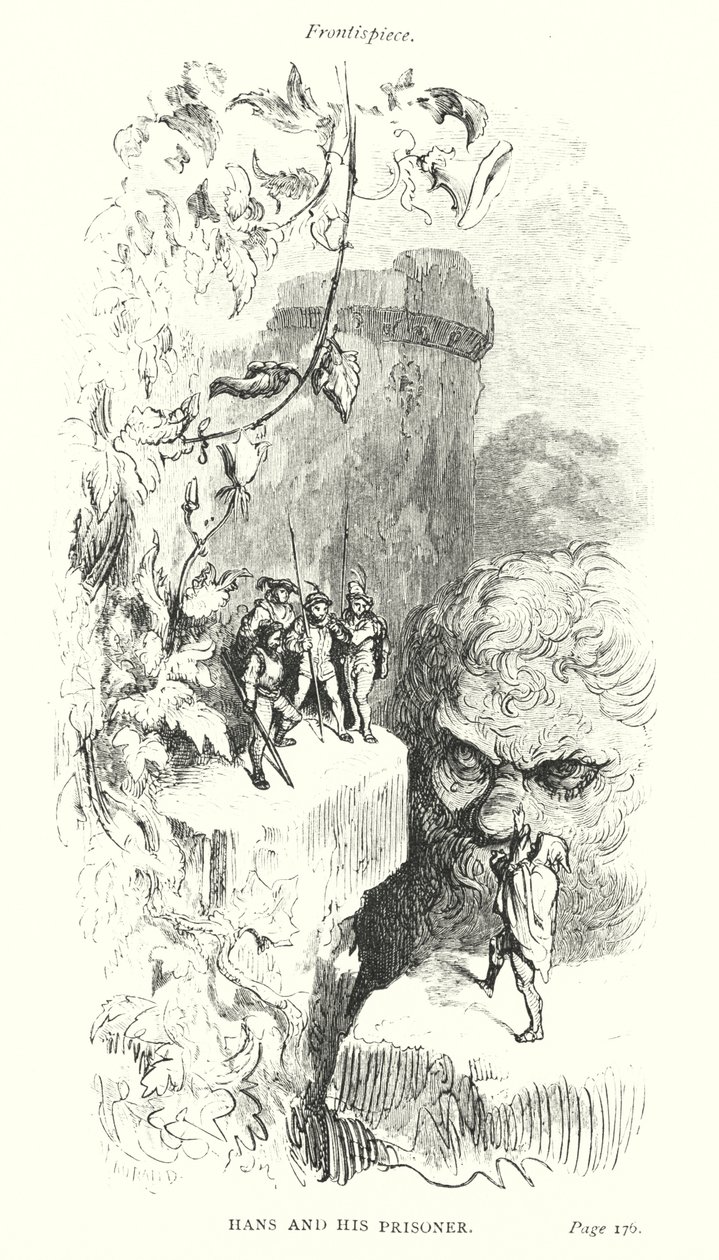 Hans ve Mahkumu (gravür) by Gustave Dore