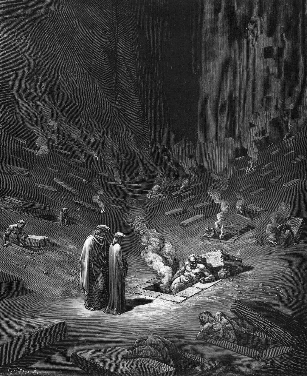 Heresiarchs, Dante Alighieri (1265-1321) Paris