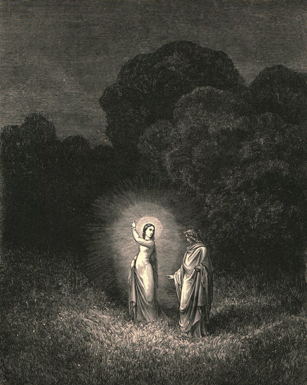 Şimdi sana bu işi teklif eden ben, Beatrice, c1890. by Gustave Dore