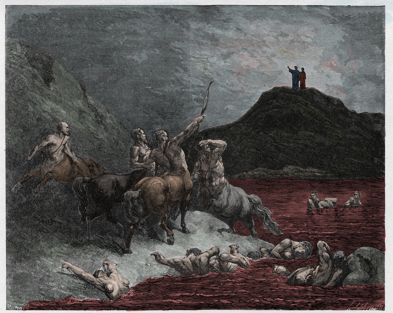 Cehennem, 12. Köşe: Nessus by Gustave Dore