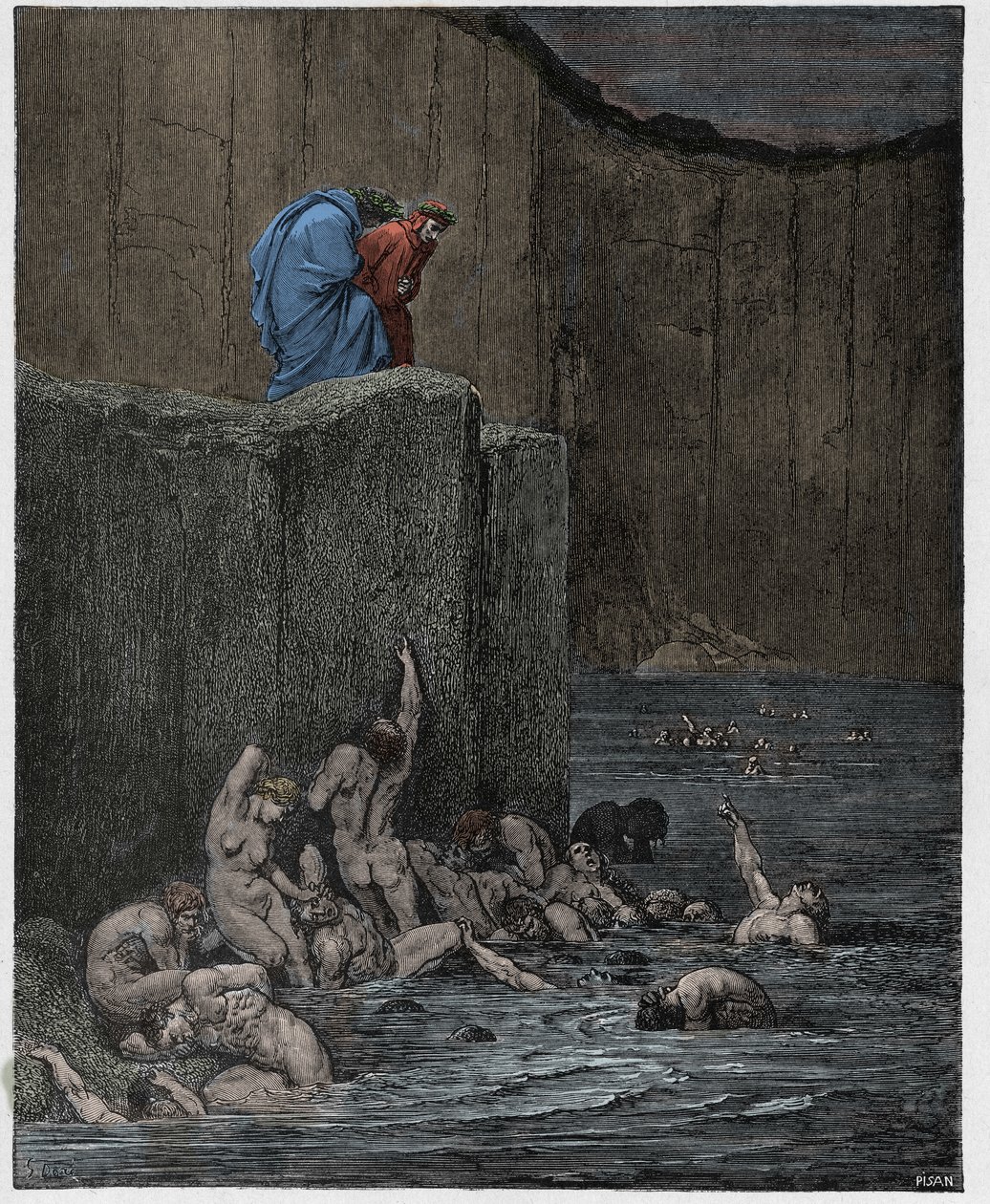 Cehennem, Canto 18 : Sekizinci dairedeki aşıklar ve dalkavuklar, Dante Alighieri