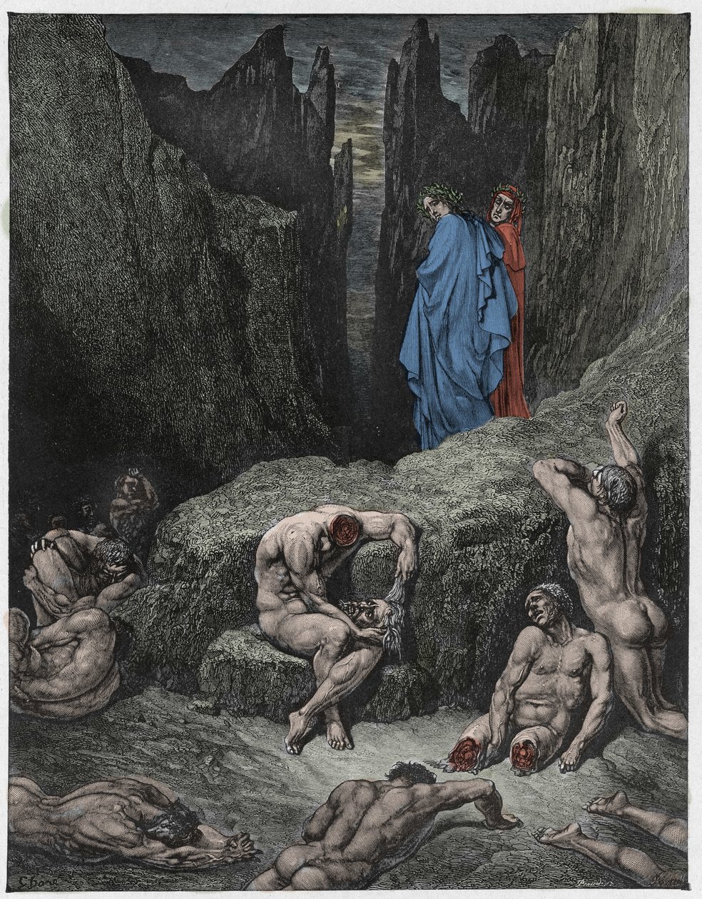 Cehennem, Canto 29 : Virgil, Dante