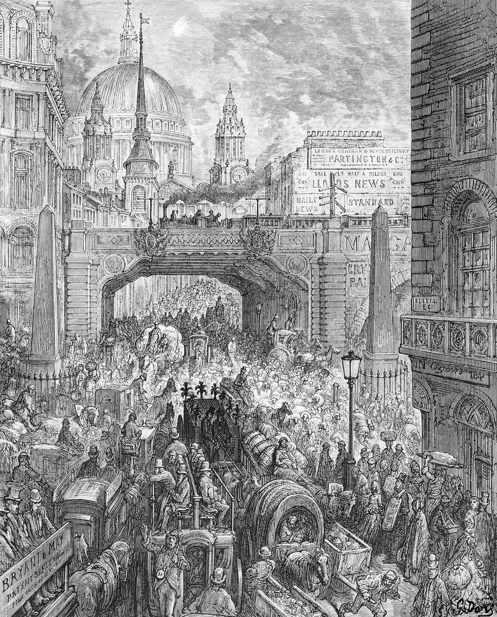 Ludgate Hill, William Blanchard Jerrold (1826-94) tarafından yazılan 