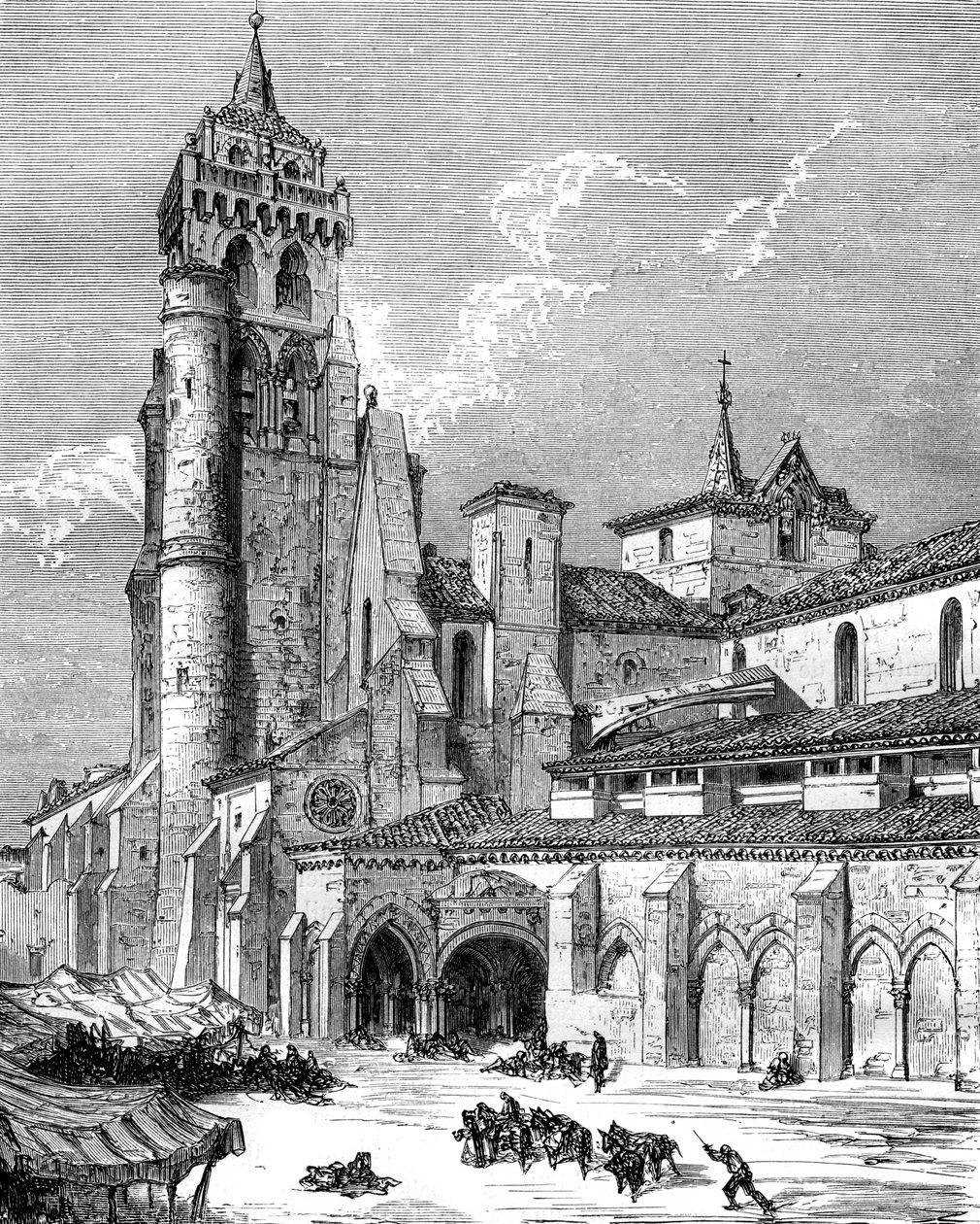 Las Huelgas Manastırı, Burgos, İspanya, 19. yüzyıl by Gustave Dore