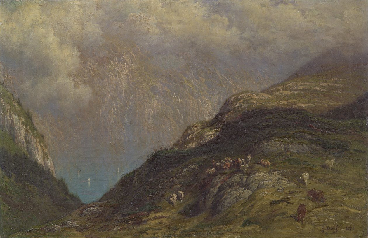 Dağlık manzara by Gustave Dore