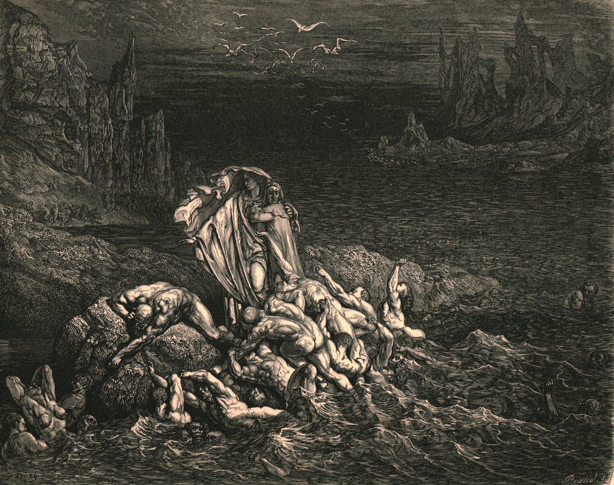 Şimdi görüşürüz oğlum! Öfkenin üstesinden gelenlerin ruhları, c1890. by Gustave Dore