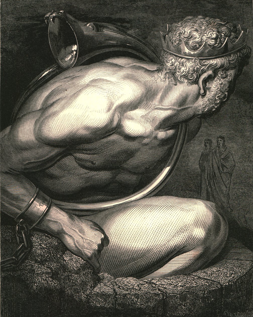 Ey duygusuz ruh! senin boynuzun yorumlasın, c1890. by Gustave Dore