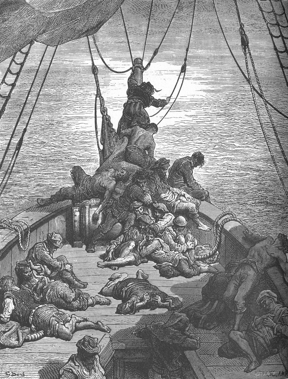 Antik Denizci için Gustave Dorés İllüstrasyonlarından biri, c1870s, c1950. by Gustave Dore