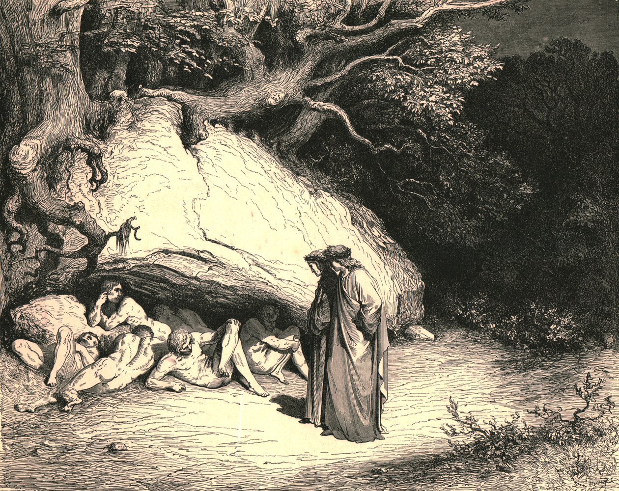 Sadece o kadar acı çekiyoruz ki, umutsuzca arzulayarak yaşıyoruz, c1890. by Gustave Dore