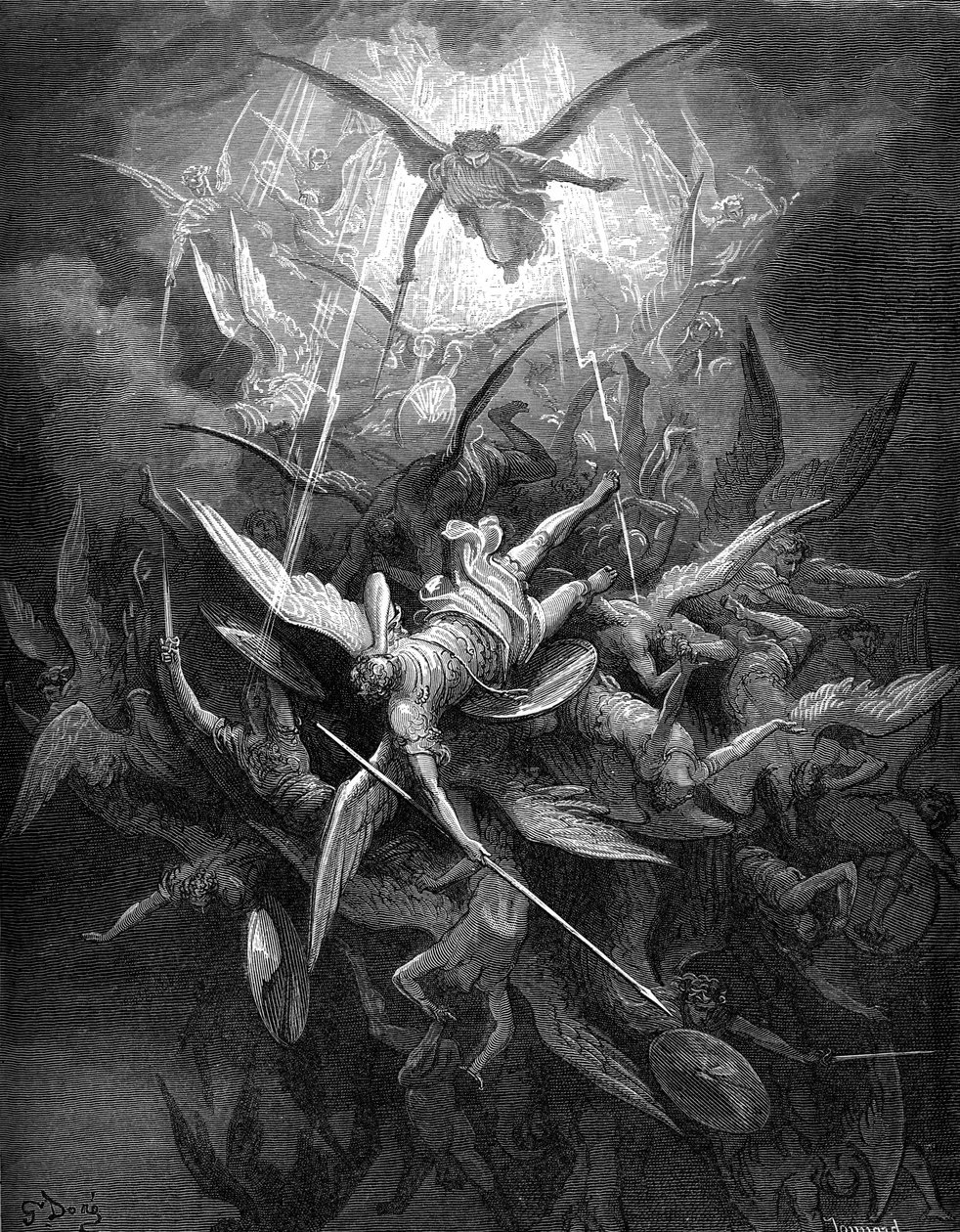 Kayıp Cennet: Asi meleklerin düşüşü, by Gustave Dore