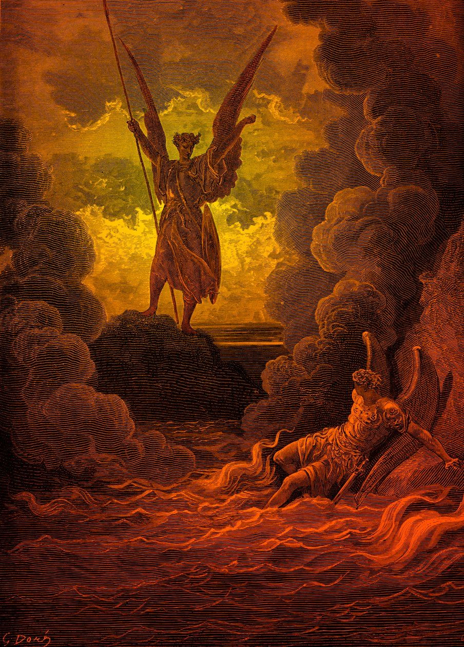 Kayıp Cennet: Şeytan ve Beelzebub.by Doré by Gustave Dore