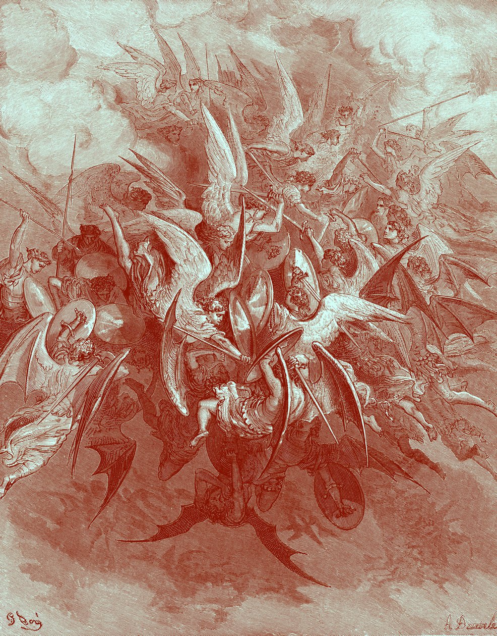 Kayıp Cennet: Meleklerin Savaşı. by Gustave Dore