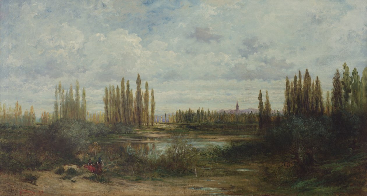 Strazburg yakınlarındaki göletler by Gustave Dore