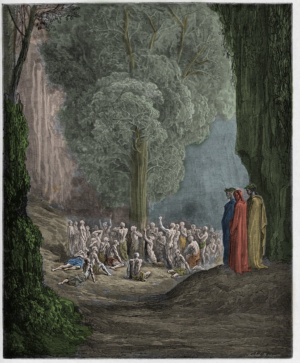 Purgatorio, Canto 24 : Ağacın altında ağlayan obur ruhlar, Dante Alighieri