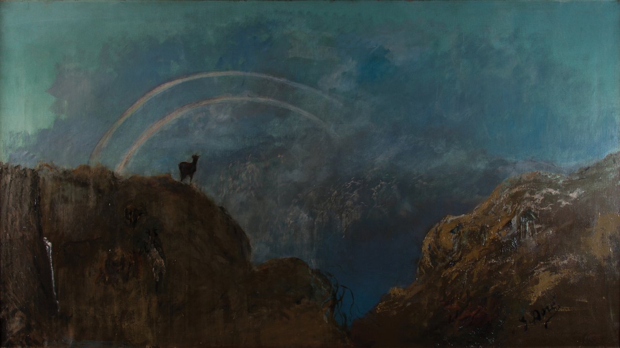 Gökkuşağı manzarası by Gustave Dore
