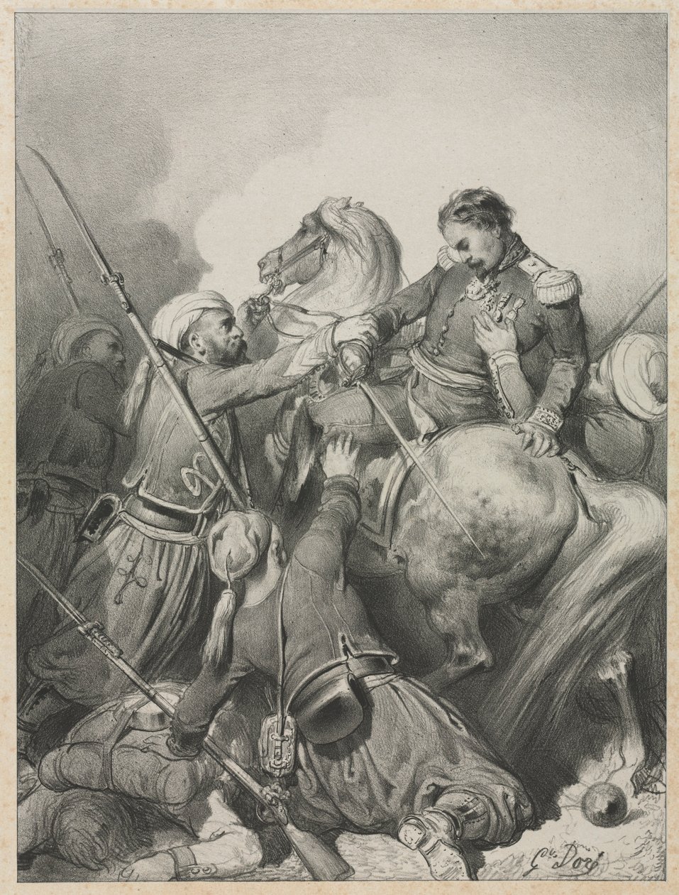Sardunya Görevlisi. by Gustave Dore