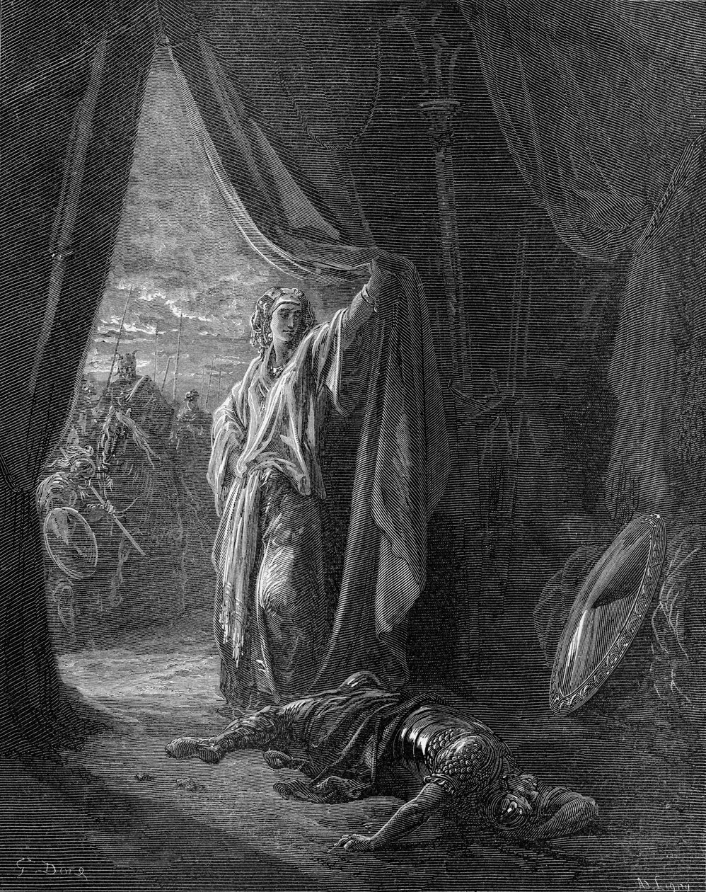Sisera, Jael tarafından öldürüldü by Gustave Dore