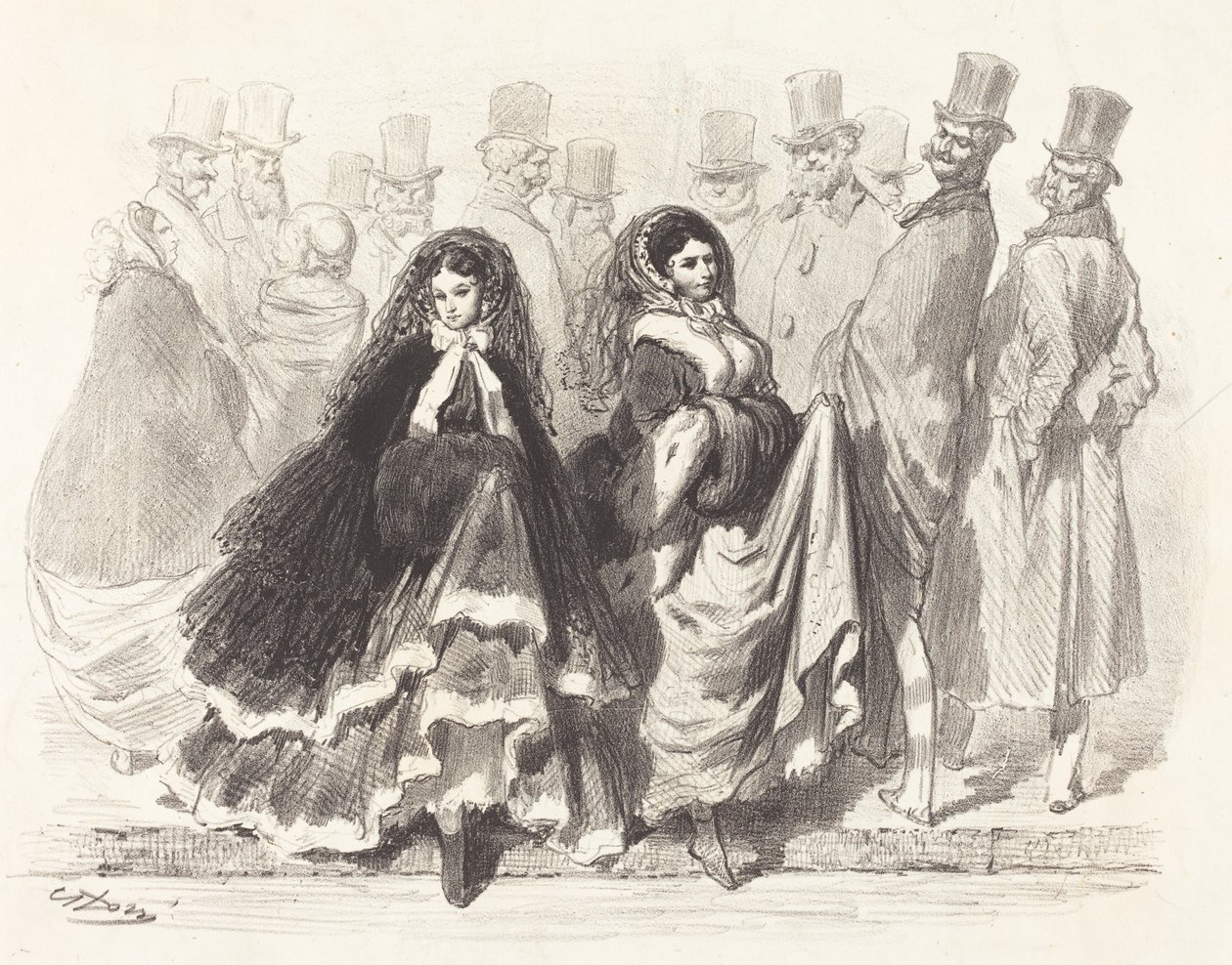 sokak sahnesi by Gustave Dore