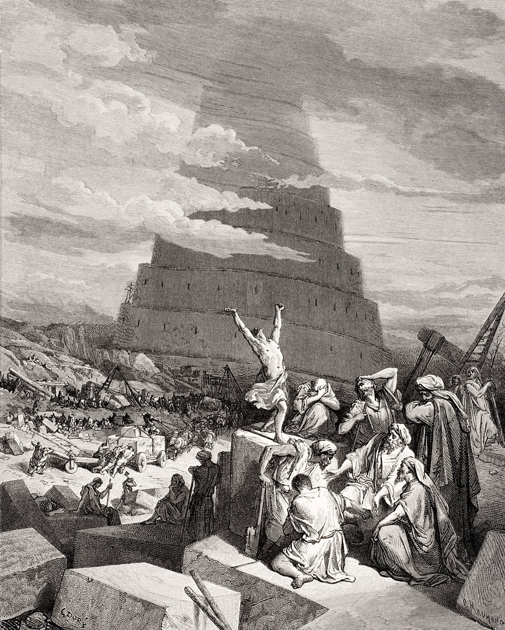 Dillerin Karışıklığı, Yaratılış 11:7-9, Dore
