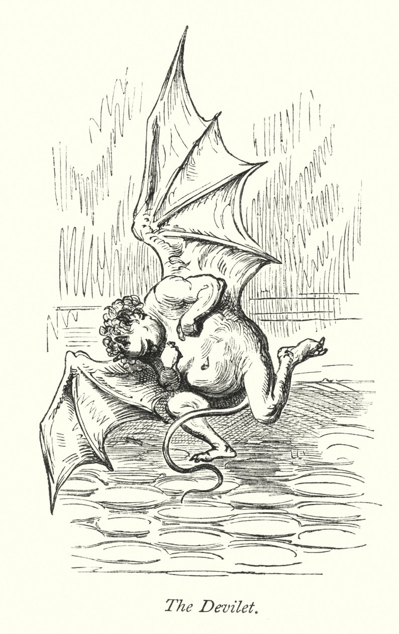 The Devilet (gravür) by Gustave Dore